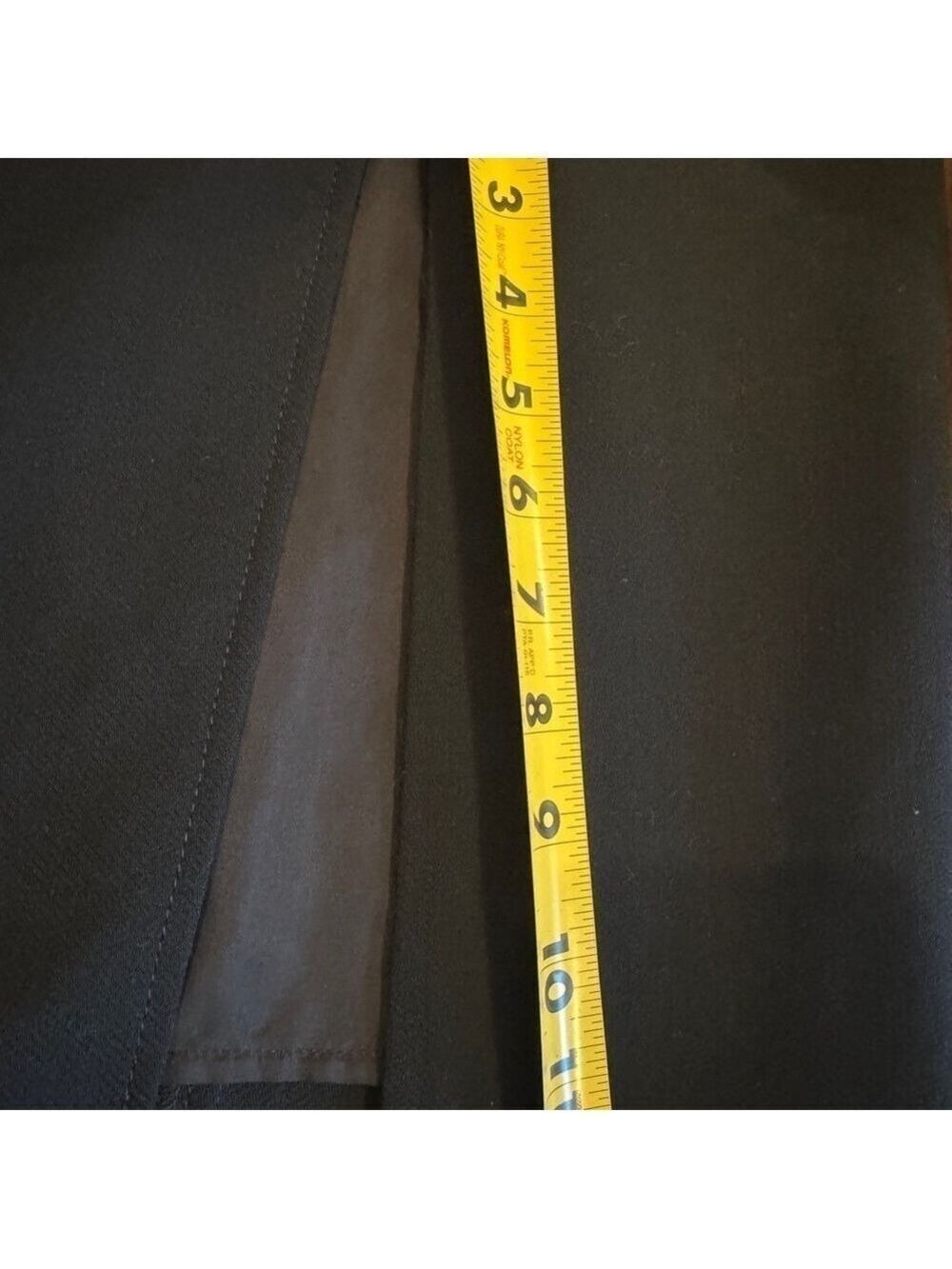 SOLD J.Crew 109% Wool Crepe Lined Black Dress with Slit Size 10 - Picture 15 of 15